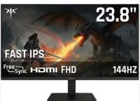 KTC H24V27 23.8" 144Hz 1Ms IPS HDMI+Display FHD MONİTÖR